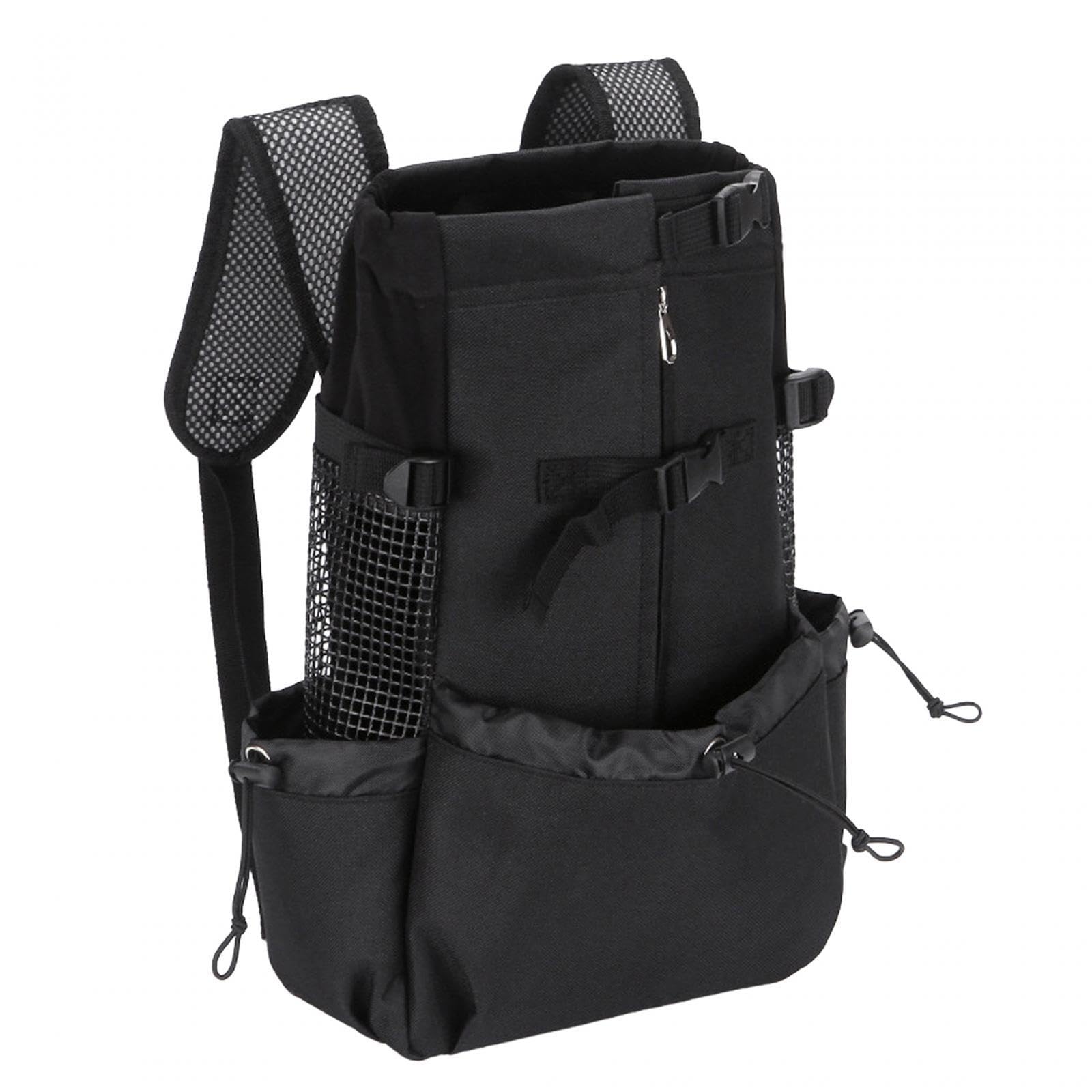 ATORSE Dog Carrier Backpack Breathable Travel Bag for Traveling Hiking Walking Black M|Pet Supplies|Dog Supplies|Carriers & Tote