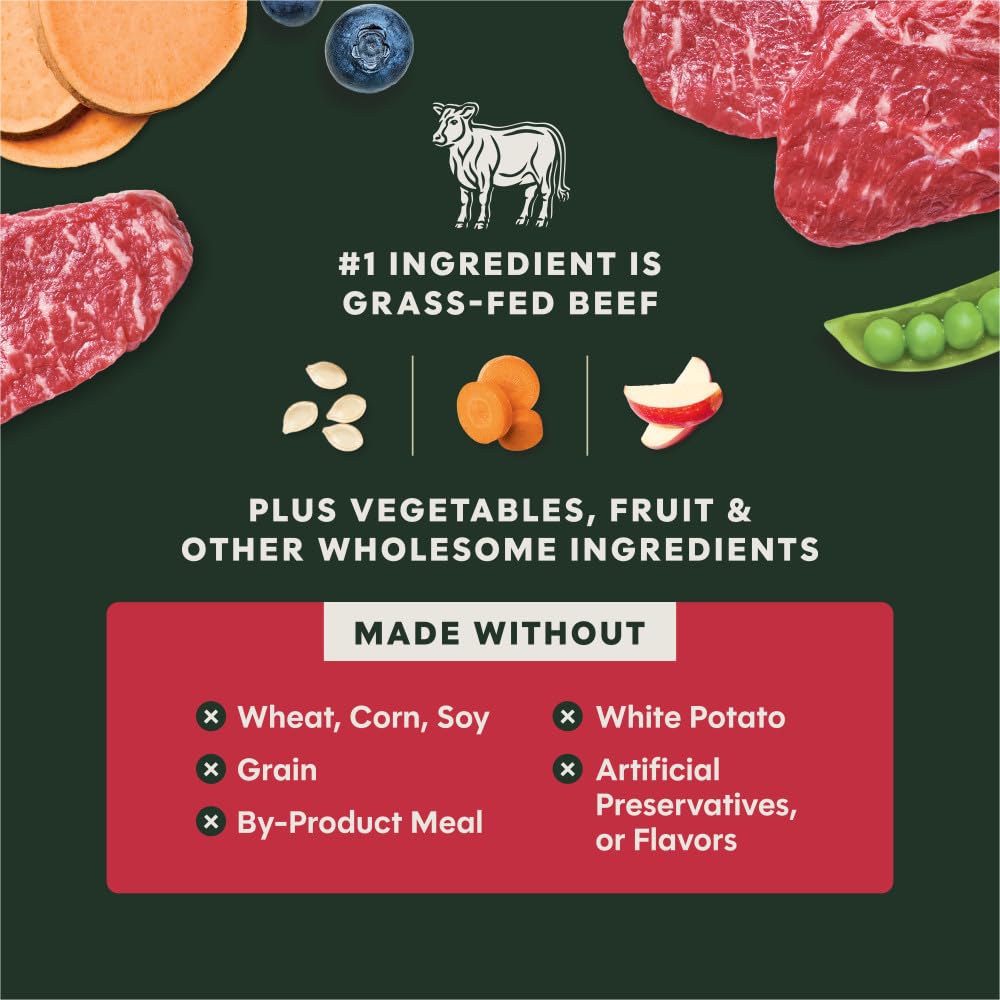 Instinct Raw Boost Small Breed, Natural Dry Dog Food with Freeze Dried Pieces, High Protein, Grain Free Recipe - Real Beef, 3.5