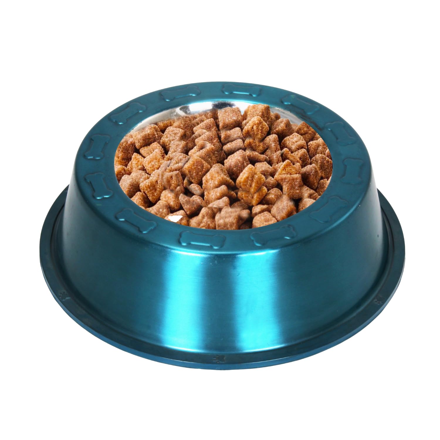 Get Plumm Stainless Steel Pet Bowls For Dogs|Dog Food And Water Bowl|Bowl With AntiSkid Rubber Base|Easy To Clean|Pet Feeder Wa