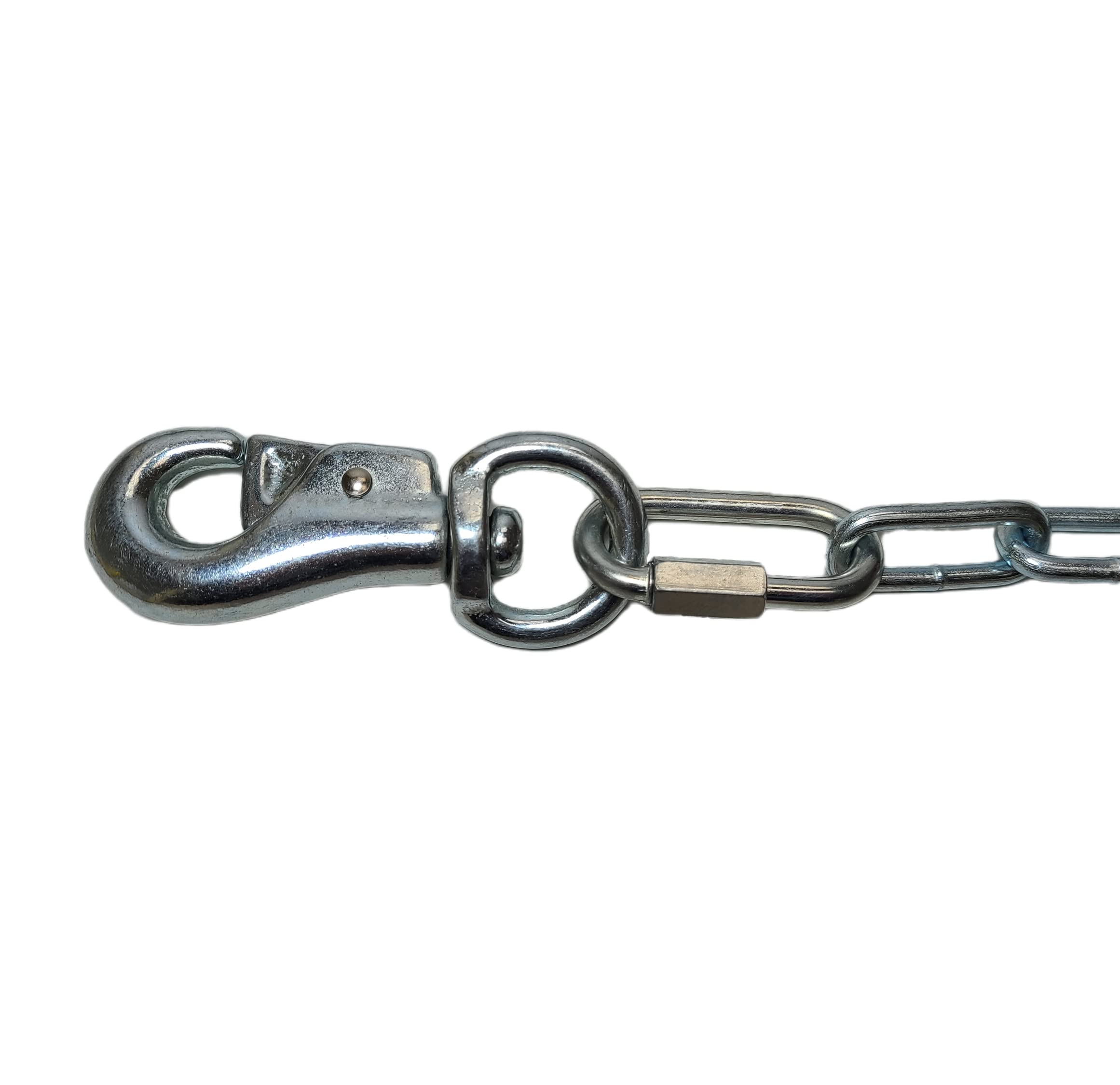 Heavy Duty Dog Runner Chain, Dog Tie Out, For Medium To Large Dogs, Weld Steel Chain, Dog Leash Chain, 520Lbs Capacity, For Dogs Up To 85Lbs (15Ft) Silver