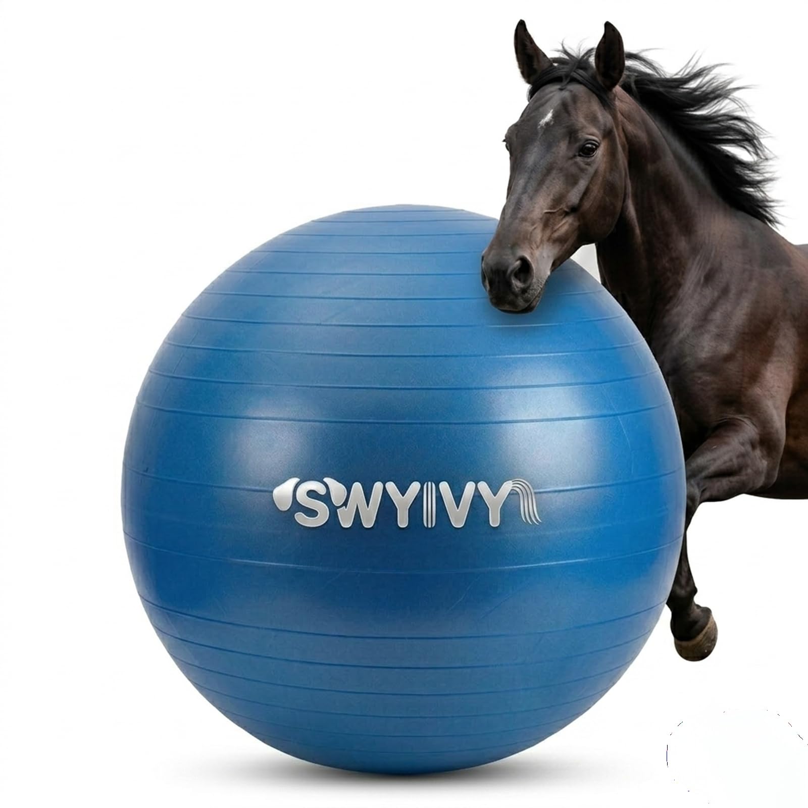 SWYIVY 30inch Horse Ball - Medium Toy for Ponies & Small Adult Horses, Ideal for Stall Play