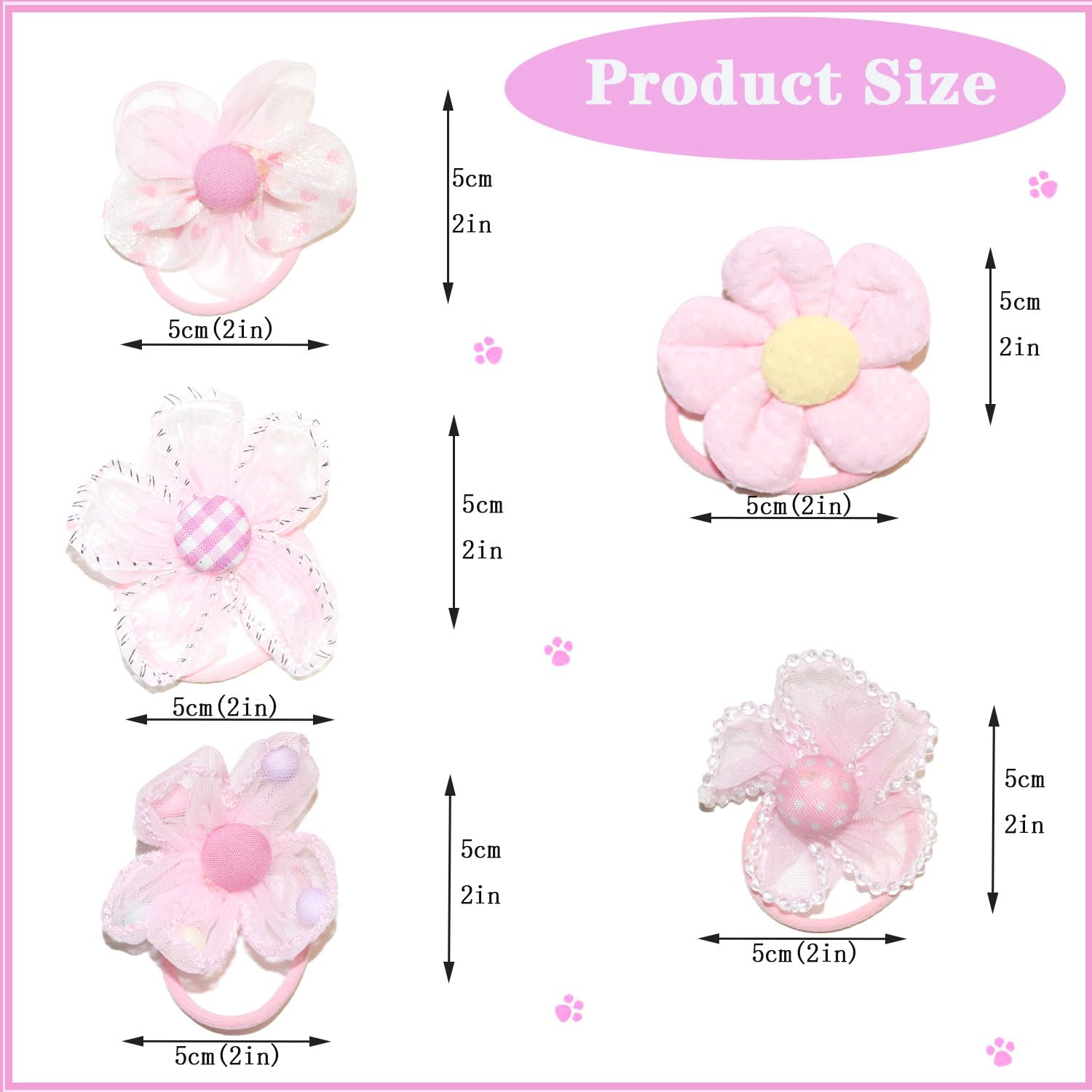 Zaabaazina 20Pcs Dog Hair Bow Bowknot, Dog Bows Cute, Puppy Hair Bows Mix Styles Pet Grooming Rubber Bands Dogs Hair Accessories