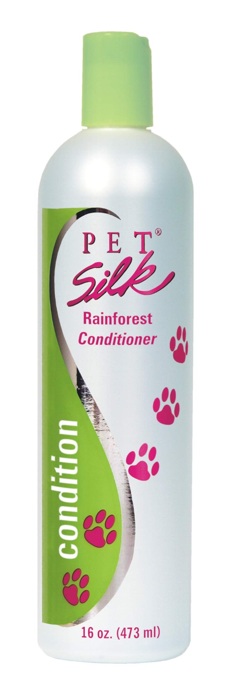 Pet Silk Rainforest Conditioner 16oz, Long-Lasting Fragrance for Your Pet's Coat, Conditioner for Both Dogs and Cats, Infused wi