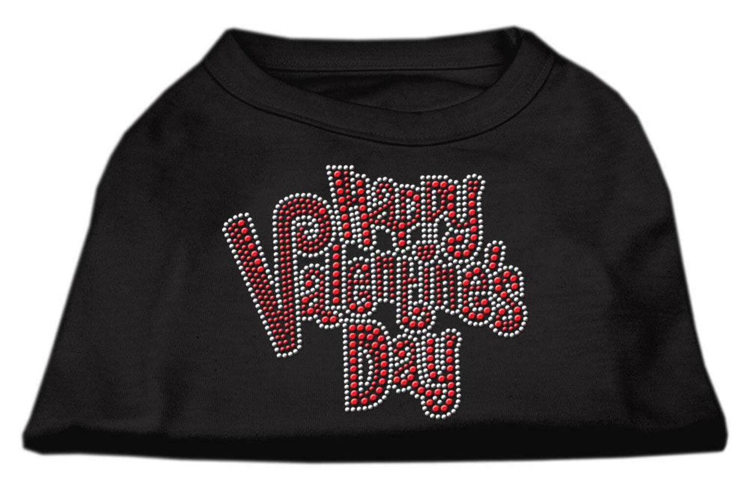 Mirage Pet Products Happy Valentines Day Rhinestone Dog Shirt, Large, Aqua