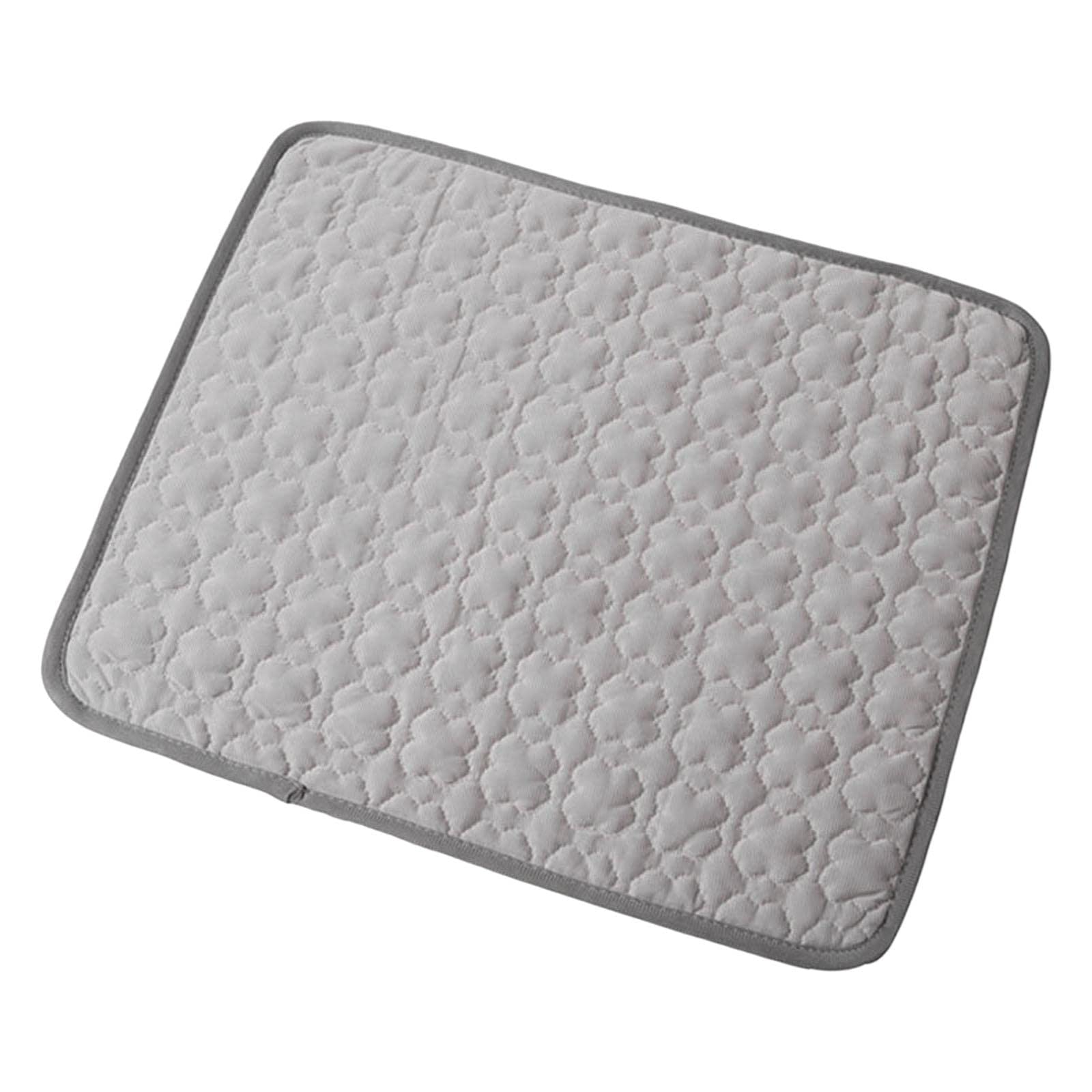 LOOM TREE Dog Self Cooling Mat Summer Washable Mattress for Heat Relief Grey