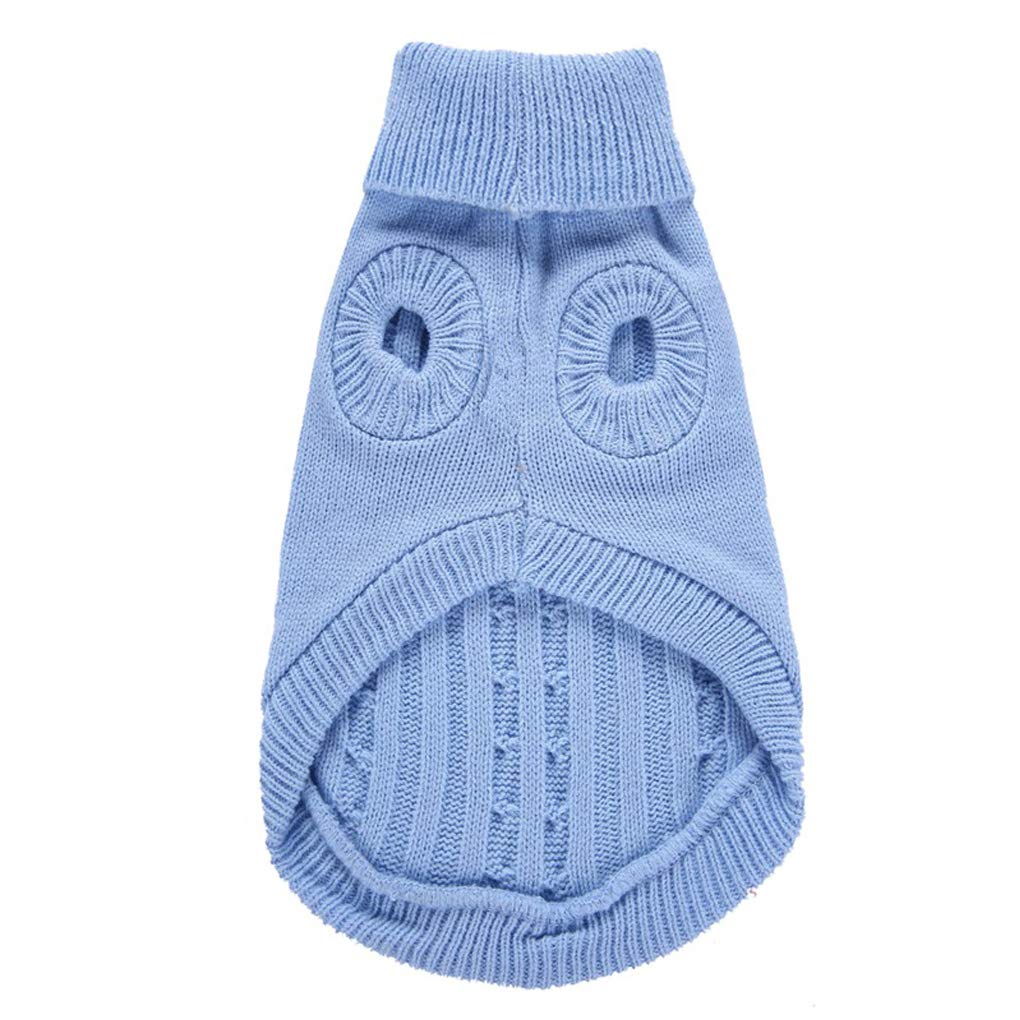Dog Sweater, Warm Pet Sweater, Dog Sweaters For Small Dogs Medium Dogs Large Dogs, Cute Knitted Classic Cat Sweater Dog Clothes Coat For Girls Boys Dog Puppy Cat (Xx-Small, Light Blue)