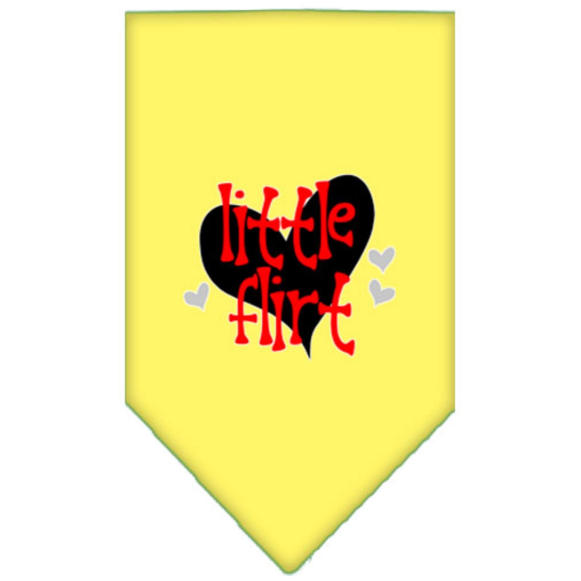 Mirage Pet Product Little Flirt Screen Print Bandana Yellow Small