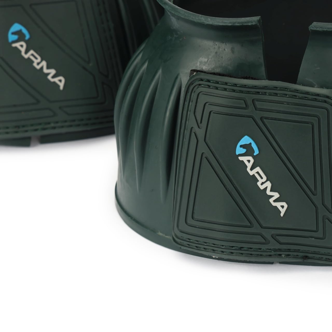 Shires Equestrian Equine Horse Arma Overreach Full Green Bell Boots
