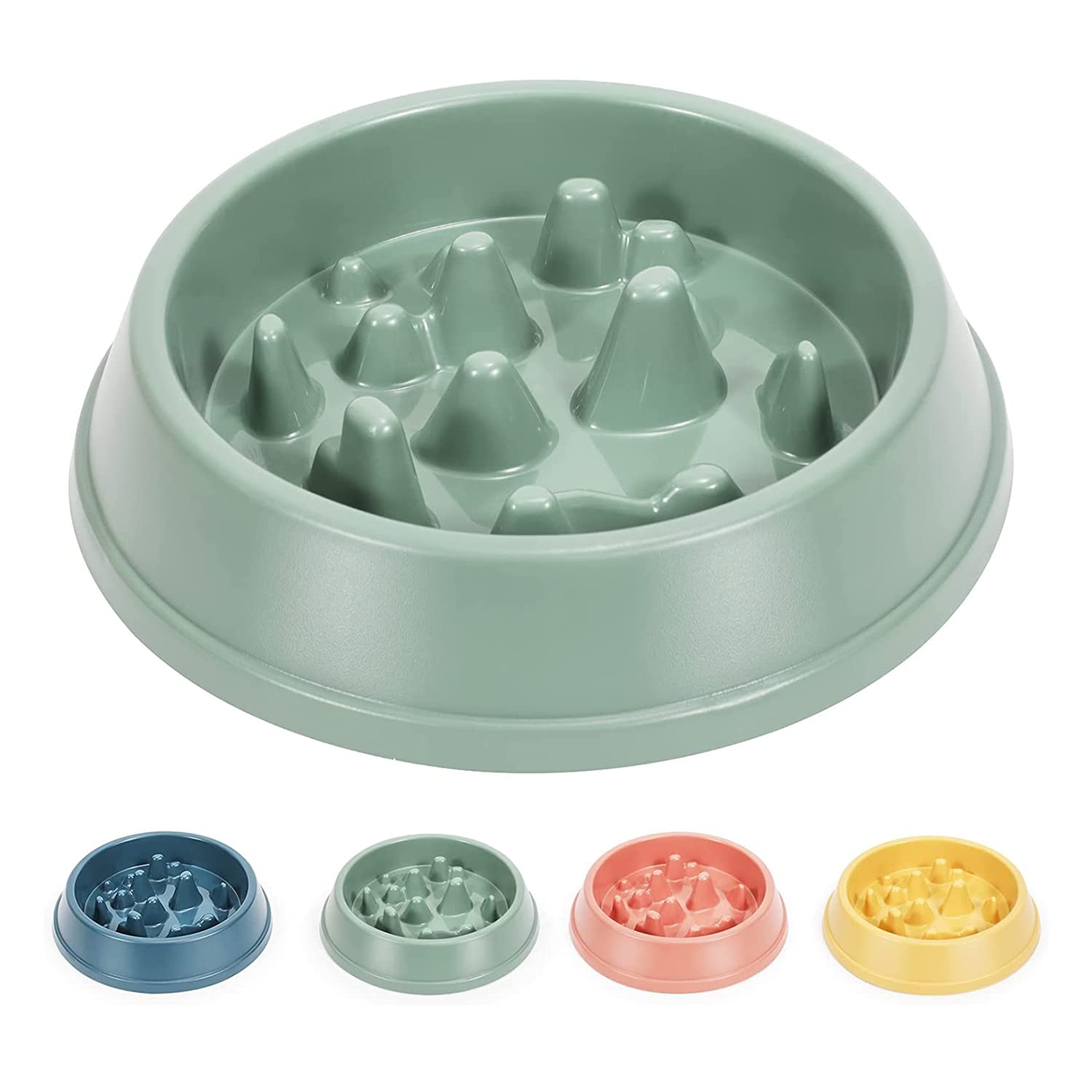 Emily Pets Durable Dog Slow Feeder Bowl Dog Food Bowl Slow Down Eating Speed And Increase Eating Time,Preventing Choking,NonSli