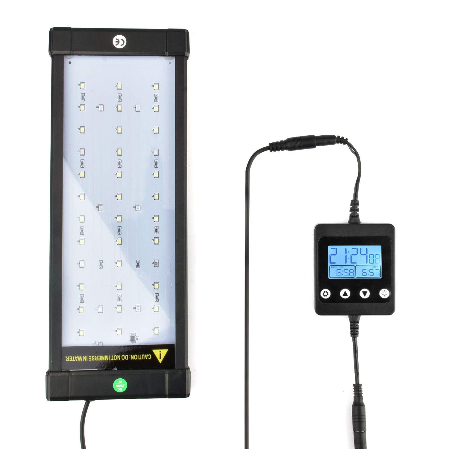 KZKR LED Aquarium Light Timer & Dimmer, Adjustable Control, Black, Aluminum, 1 Timer/Dimmer