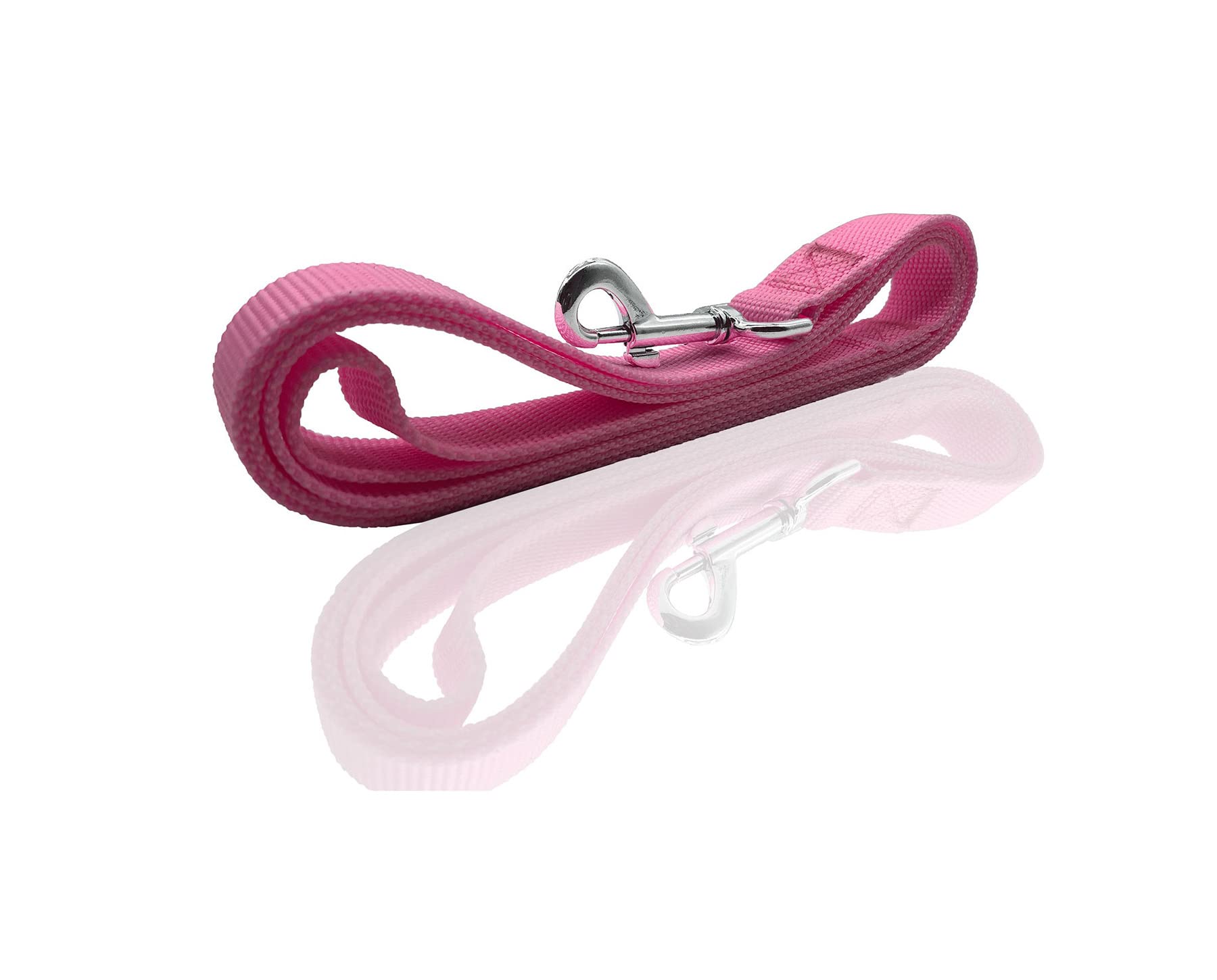 Nylon Dog Leash 12 Feet Long, Walking Training Dog Leashes For Medium Large Dogs(1'' X 12 Ft, Pink)