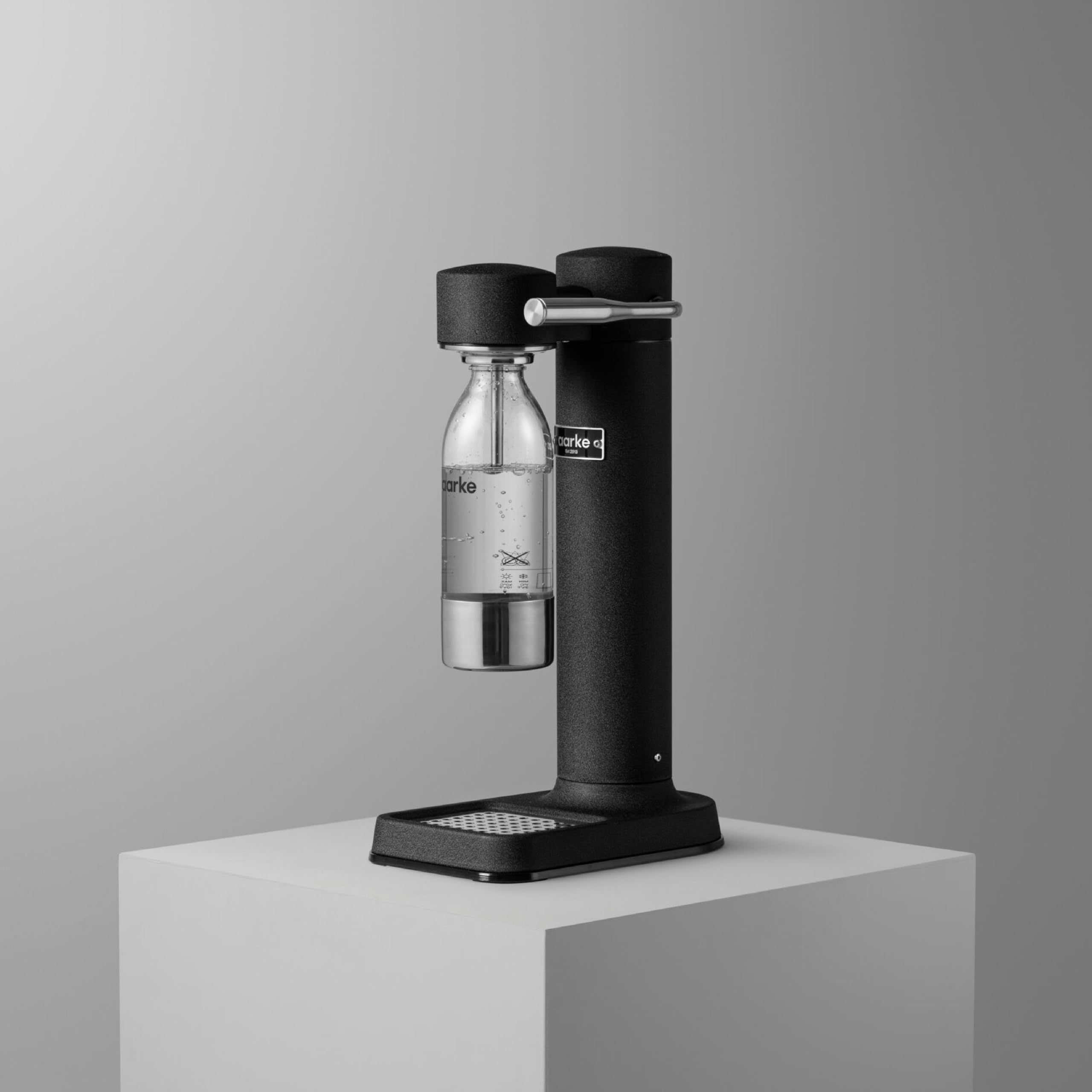 Aarke Pack Of 2 Small Pet Bottles For Carbonator 3, Bpa-Free With Stainless Steel Details, 450 Ml