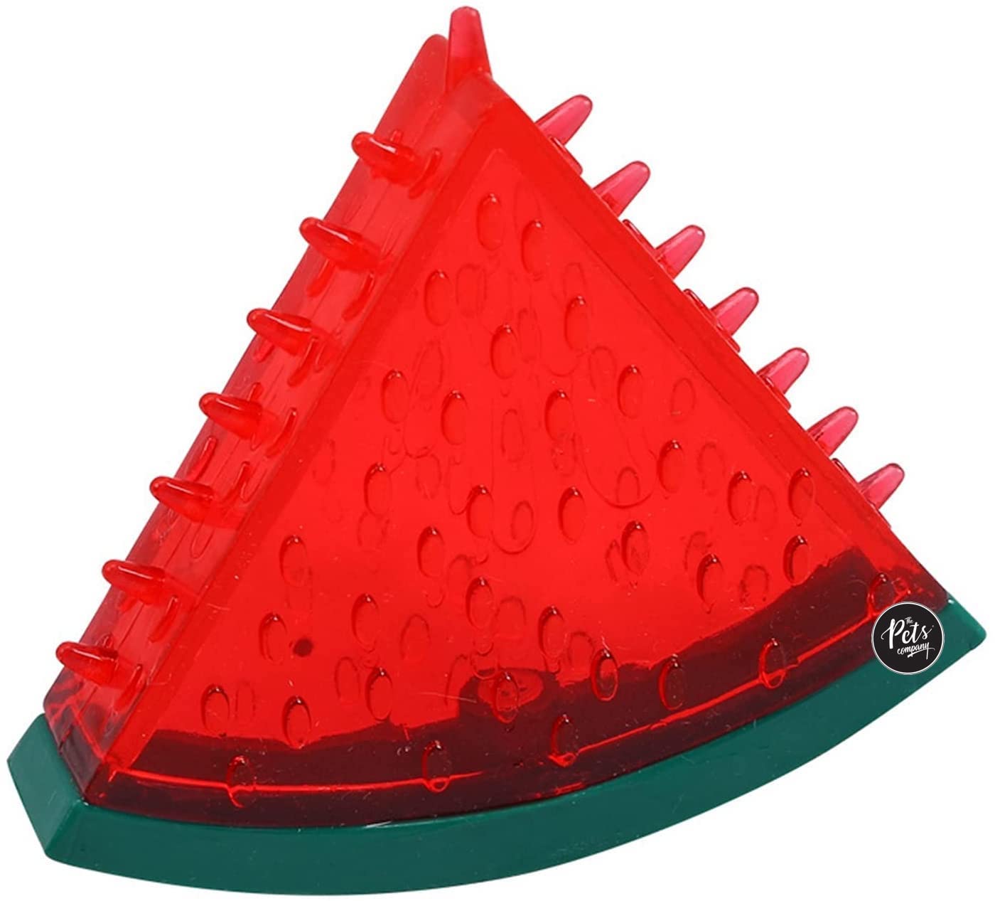 The Pets Company Puppy Chew Toy, Squeaky Dog Toy, Red Watermelon