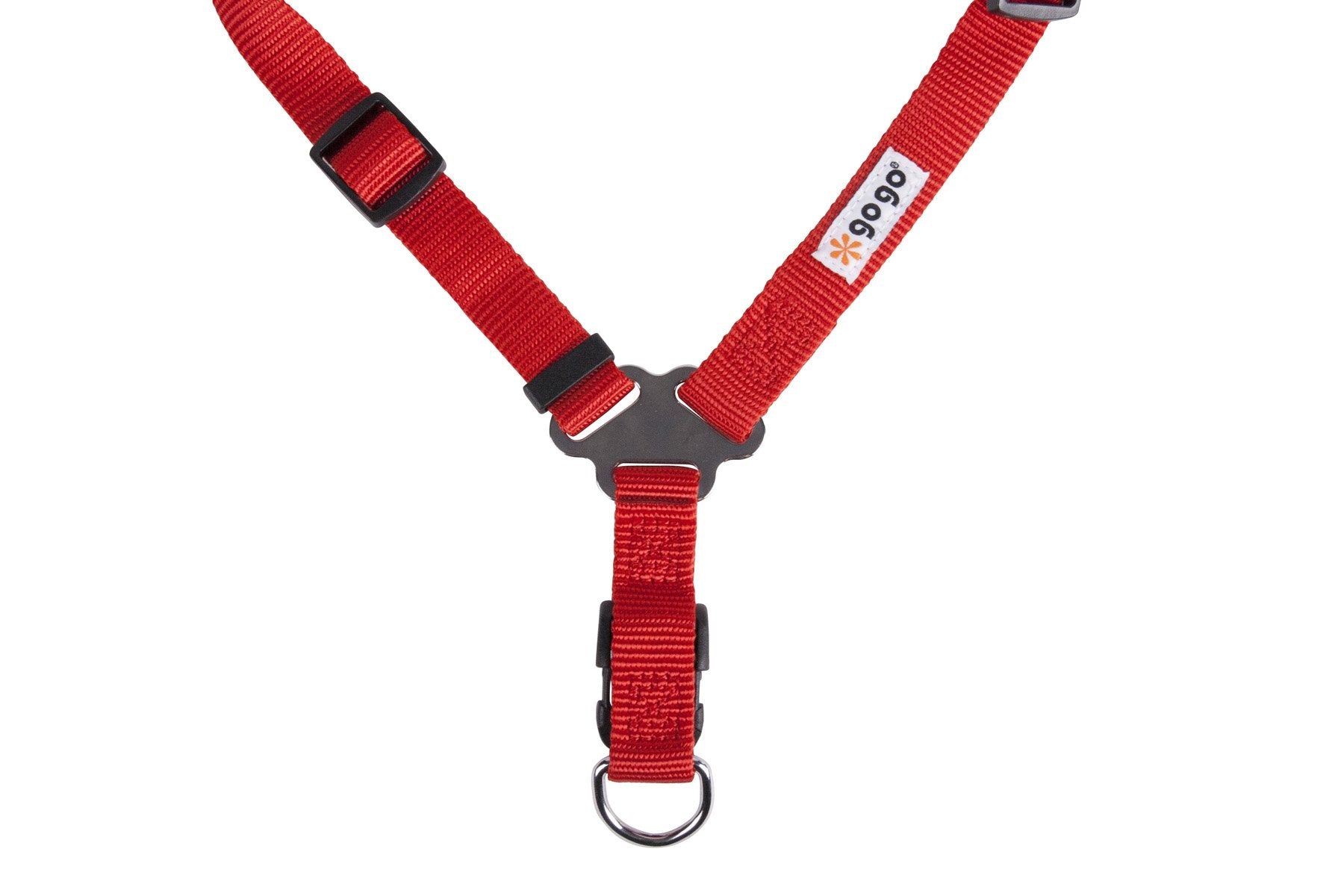 GOGO Pet Products Comfy Nylon Adjustable Pet Harness, Medium, Red, Model 15086