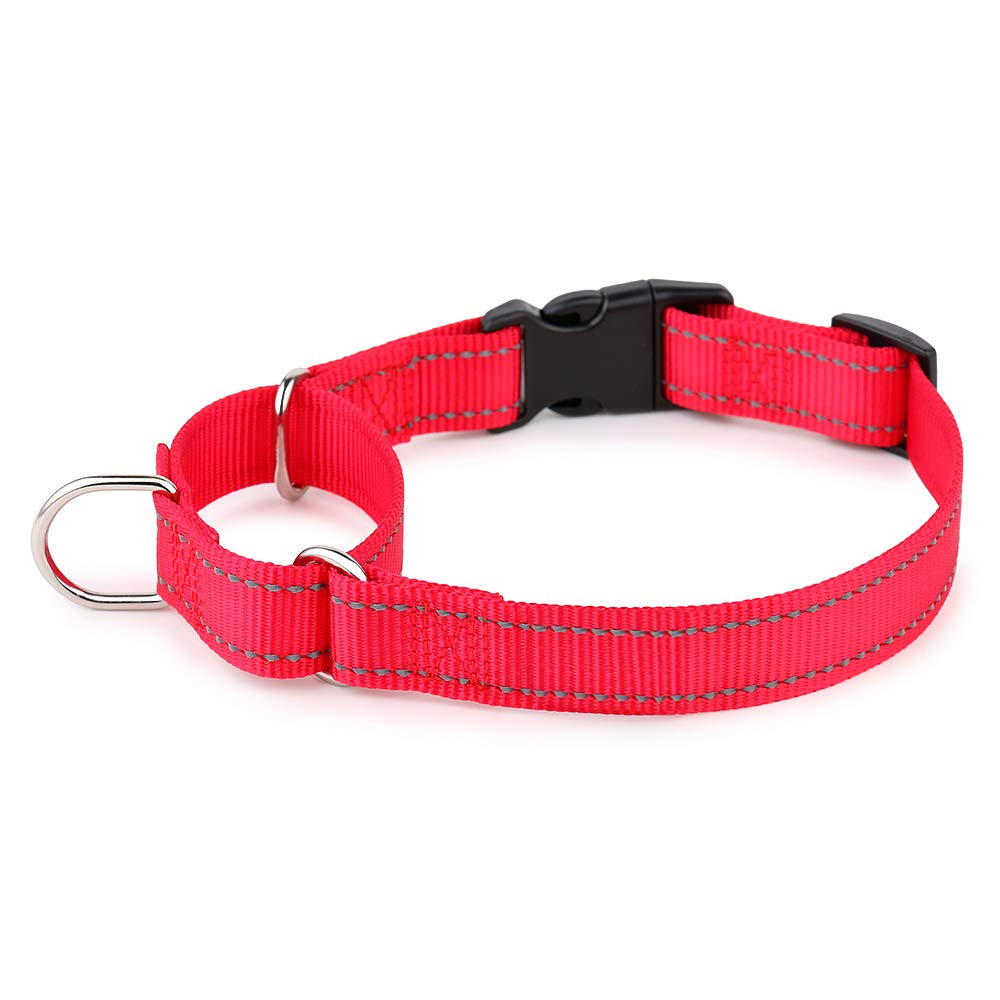 Plutus Pet Reflective Martingale Collar With Quick Snap Buckle,No Pull Dog Choker Collar For Small Medium Large Dogs,Xs,Red