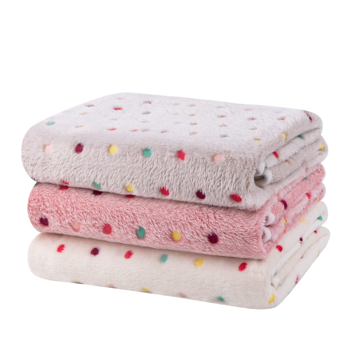 Dono 1 Pack 3 Dog Blankets, Soft Fluffy Fleece Pet Blanket Warm Sleep Mat Paw Print Design Puppy Kitten Throw Blanket Doggy Mat, Blanket For Dogs