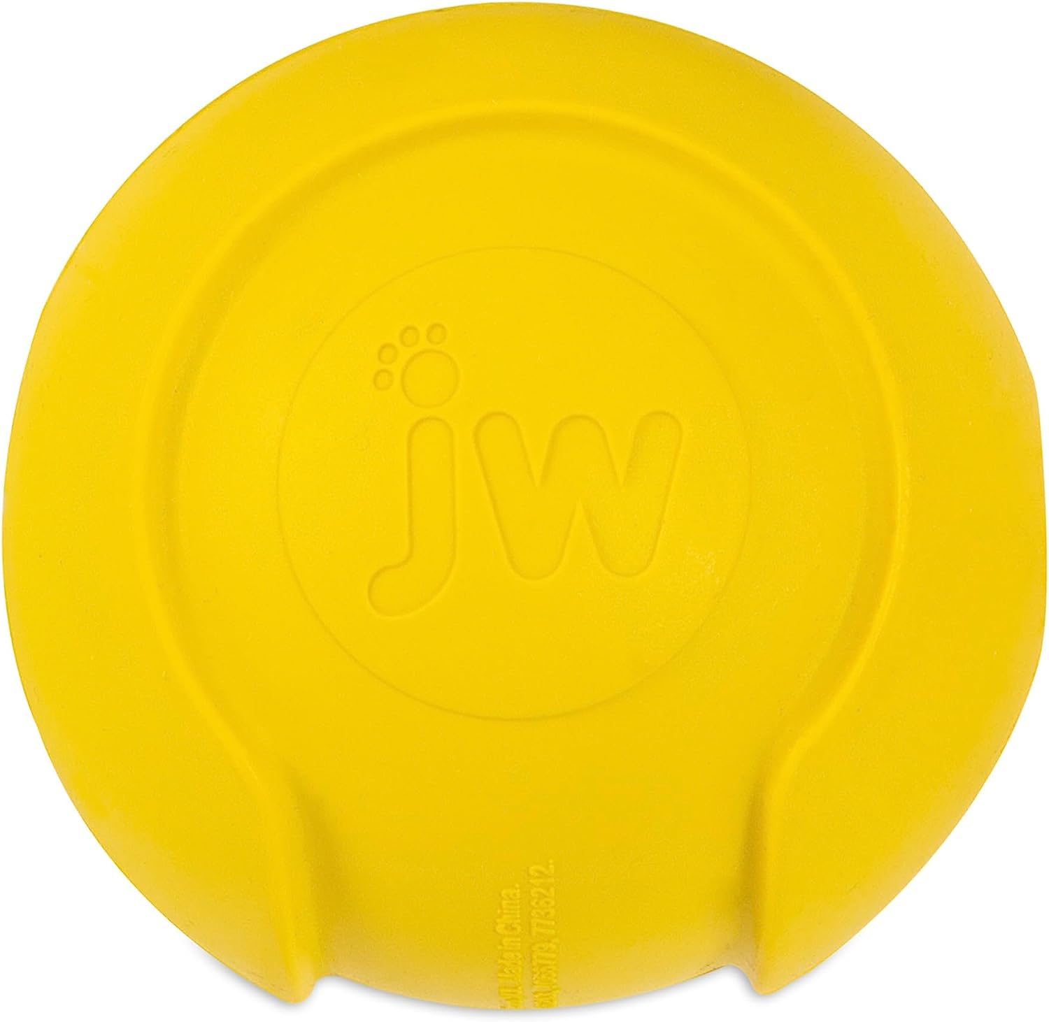 JW Pet iSqueak Bouncin' Baseball Dog Toy, Medium, Rubber, Black, Model 40036