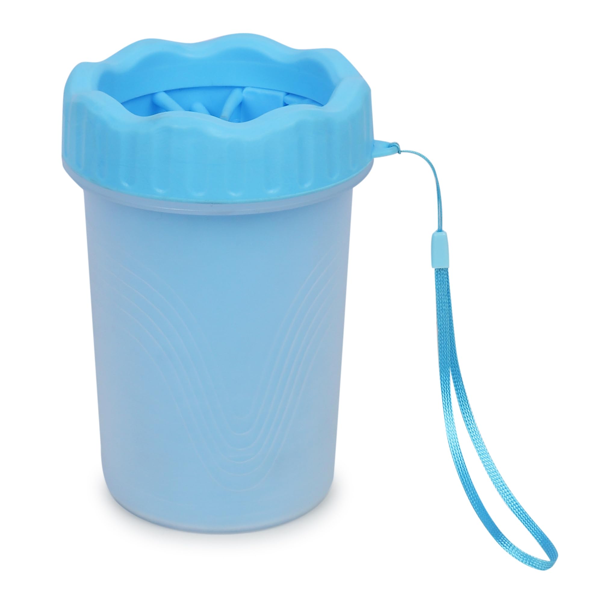 4Paws 2In1 Dog Paw Cleaner Cup & Grooming Brush  Portable Silicone Foot Washer For Large Dogs  Gentle, EasyToUse Pet Paw W