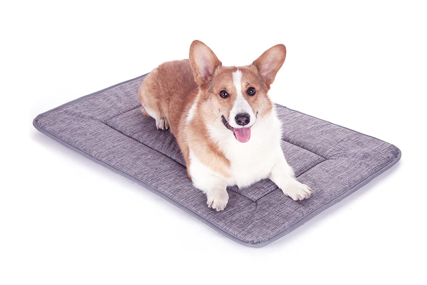 Qiaoqi Dog Bed Kennel Pad Crate Mat Washable Orthopedic Antislip Beds Dense Memory Foam Cushion Padding Bolster | Perfect Sleep 