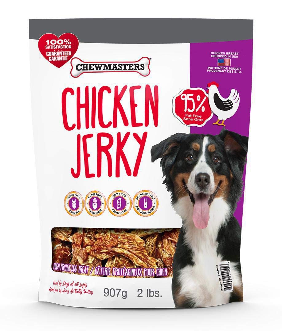 Chewmasters Chicken Jerky Dog Treats - 1 Count, High-Quality Chicken, Grain-Free Snack for Dogs