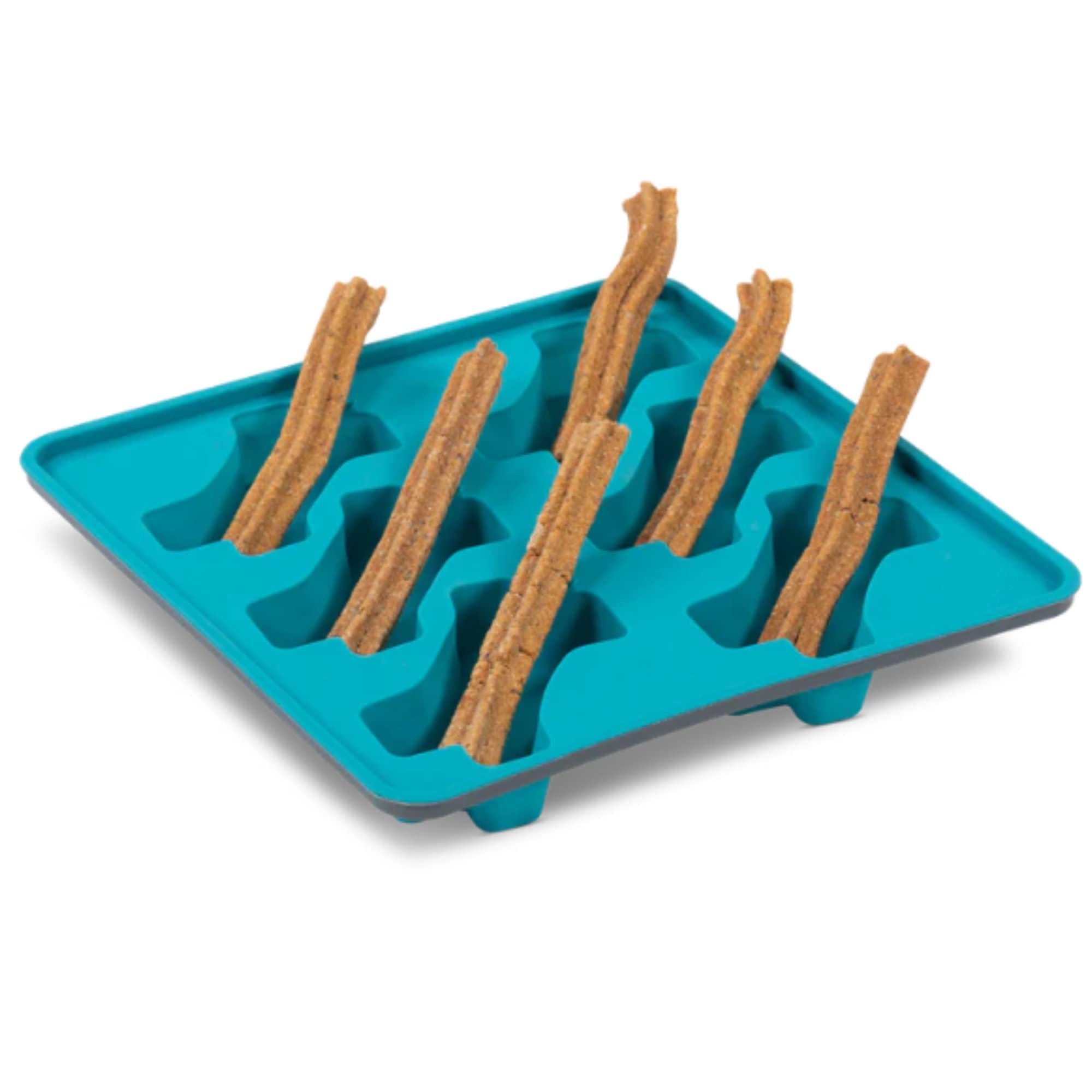 Messy Mutts Dog Framed Silicone Interactive Popsicle Mold 10In X 10In Blue