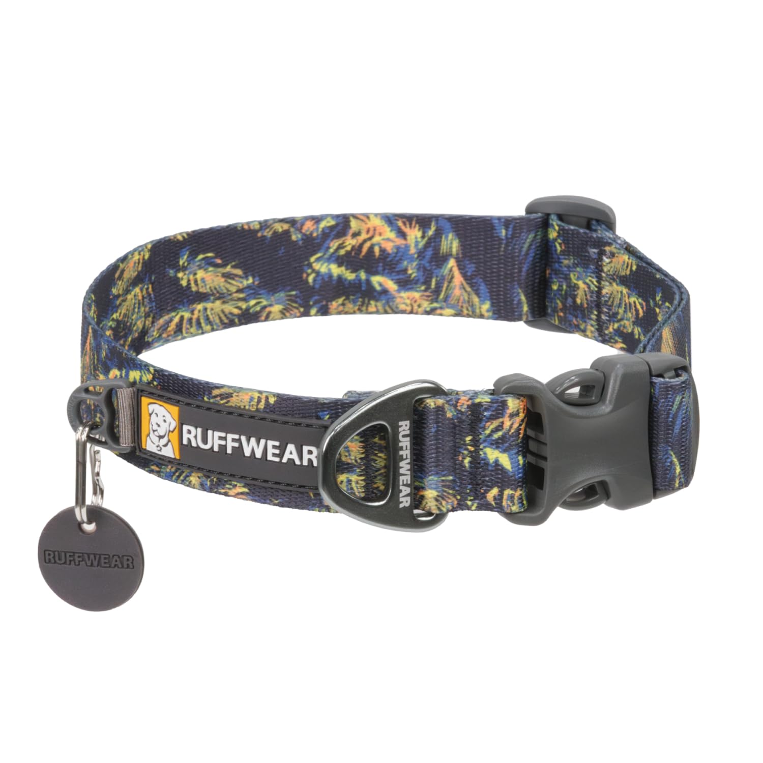 Ruffwear, Front Range Dog Collar, Durable And Comfortable Collar For Everyday Use, Deep Jungle, 11''-14''
