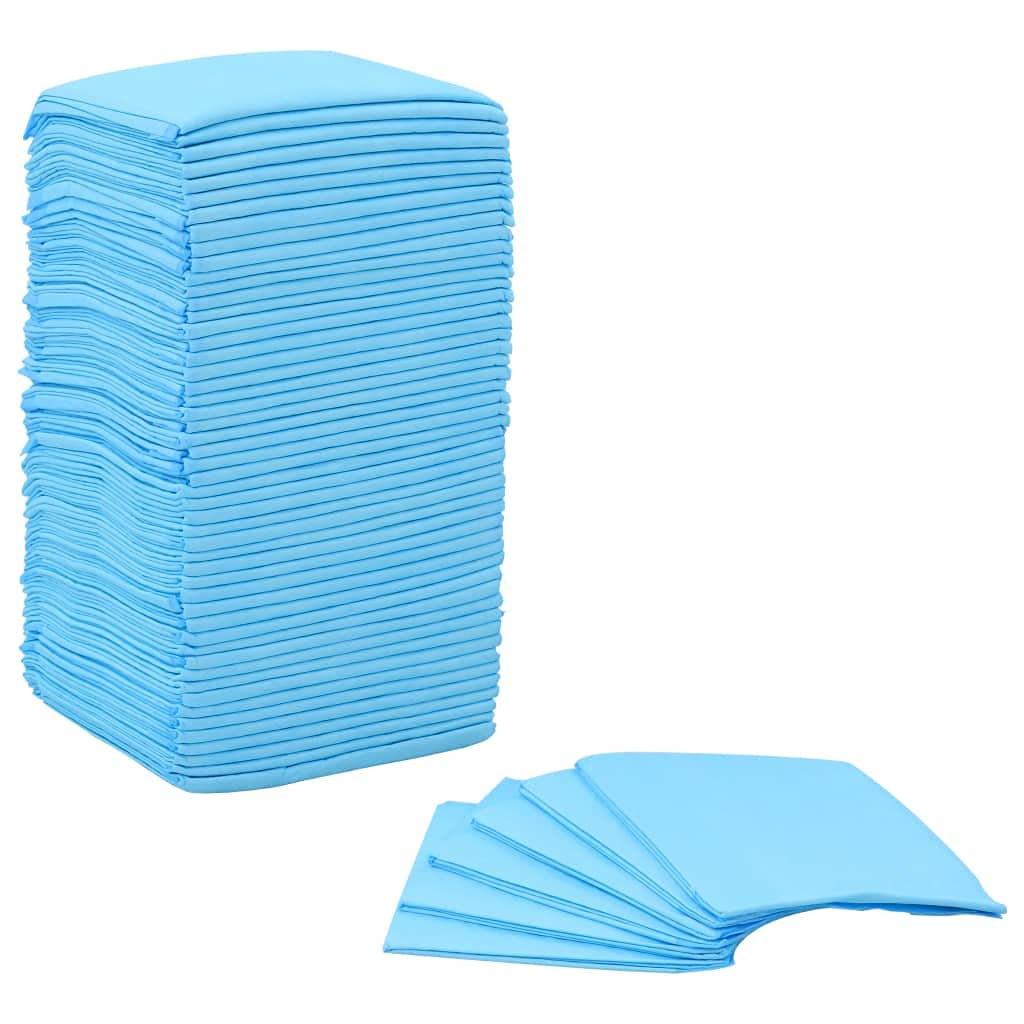 Vidaxl Pet Training Pads - Highly Absorbent, Multi-Layered Pee Pads For Dogs, 23.6'X23.6', Leak-Proof Doggy Pads, 100 Pack