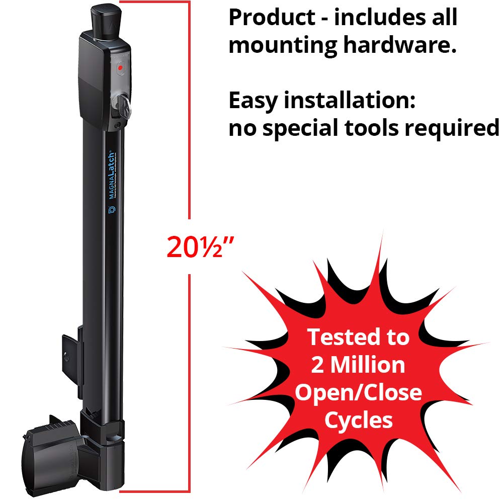 D&D Technologies Ml3Tpka Magnalatch Top Pull, Pool & Child Safety Magnetic Gate Latch And Lock, For Any Square Gate Frame And Post