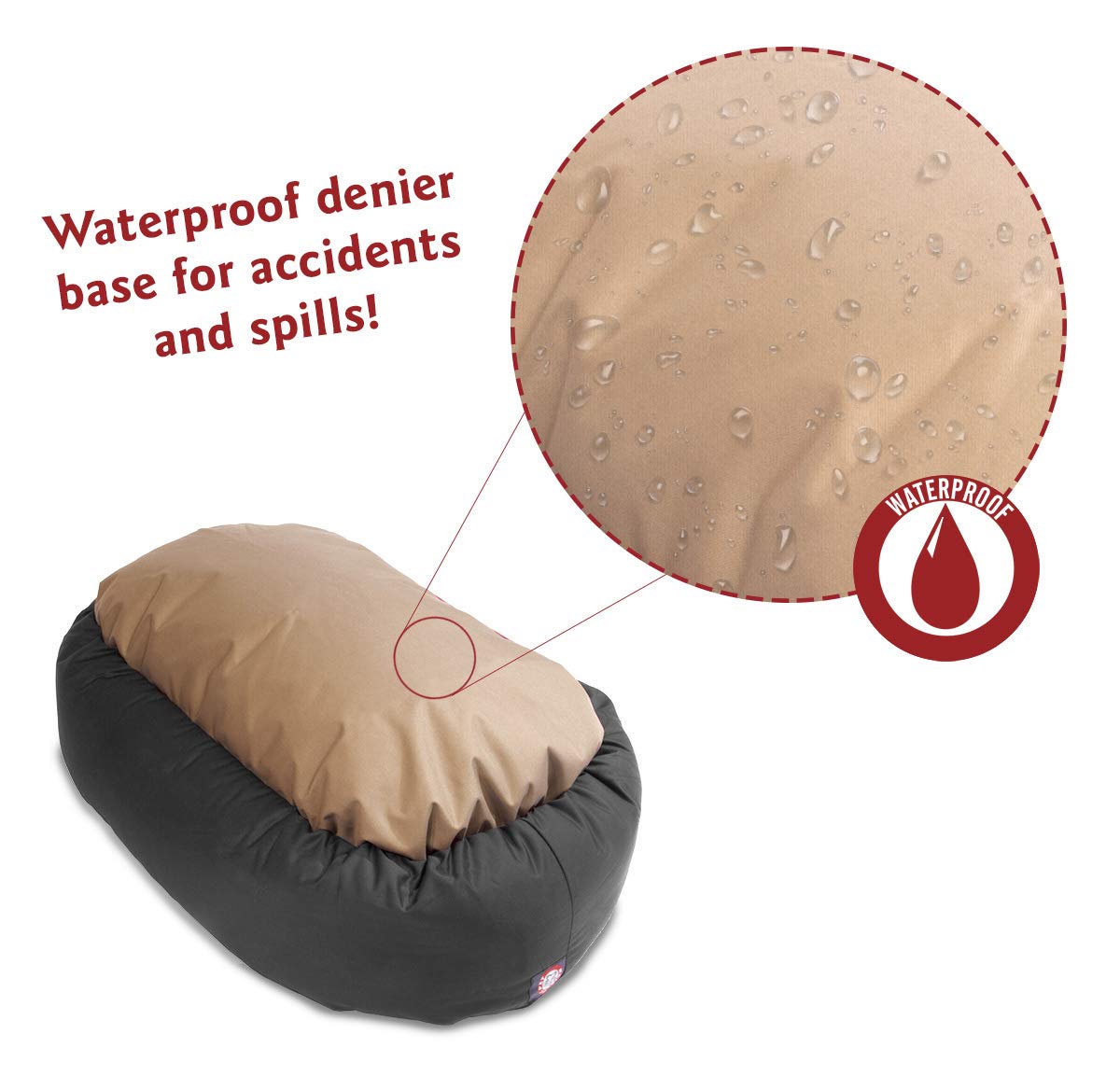 Majestic Pet 52 Inch Gray Bagel Dog Bed Products