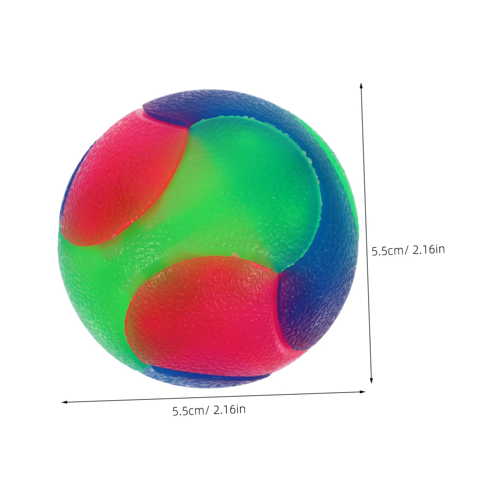 Totority Glow Dark Interactive Light Up Ball for Small Dogs and Puppies Elastic Bouncy Dog Puzzle for Training and Mental Stimul