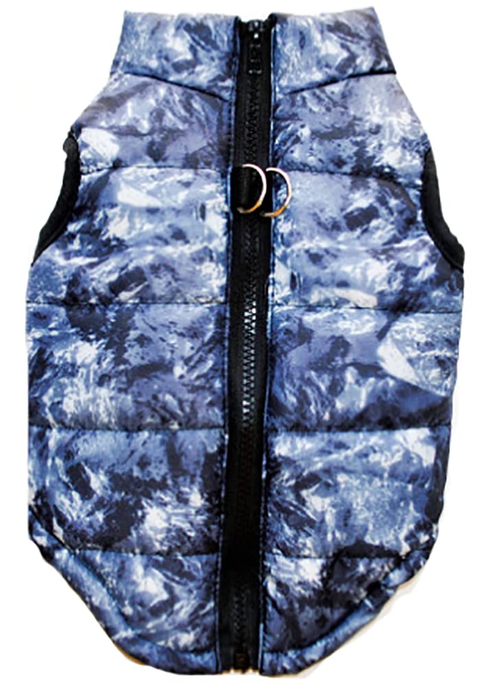 Marupet Winter Waterproof Windproof Reversible Vest Coat Warm For Cold Weather Down Jacket Small Medium Dogs (Not Suitable Big D