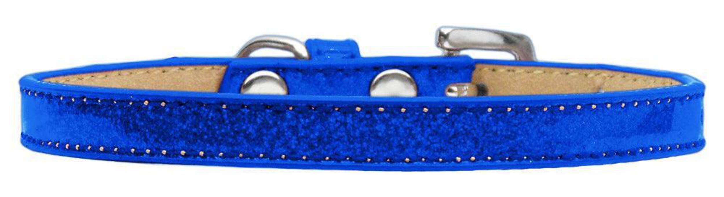 Mirage Pet Products Plain Ice Cream Dog Collar, Size 12, Blue