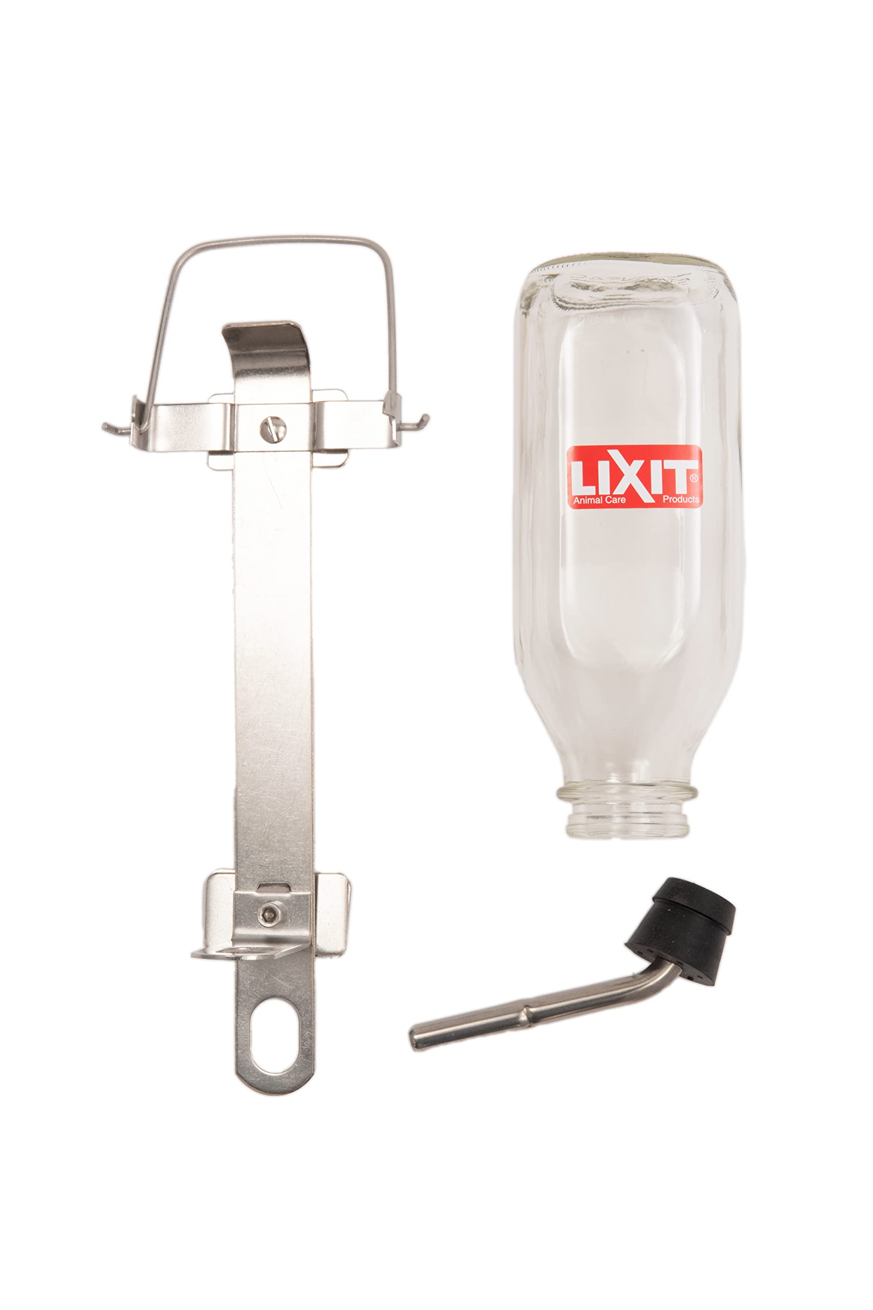 Lixit Heavy Duty Deluxe Glass Water Bottles for Birds, Dogs and Small Animals. (32oz Large Tube)