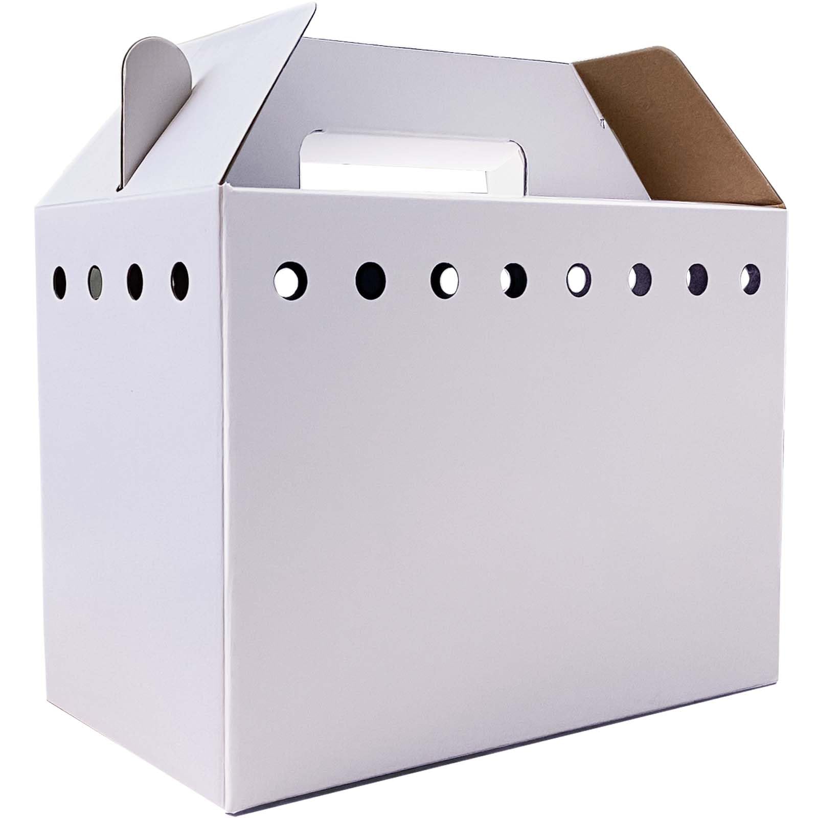 Cardboard Pet Carriers for Small Animals, Hamsters, Gerbils, Birds, Reptiles, Not for Cats or Dogs, Disposable Cardboard Pet Car