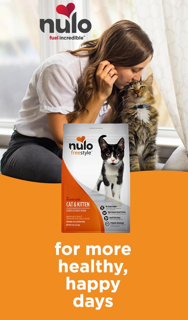 Nulo Freestyle Cat & Kitten Food, Premium Grain-Free Dry Small Bite Kibble Cat Food, High Animal-Based Protein with BC30 Probiot