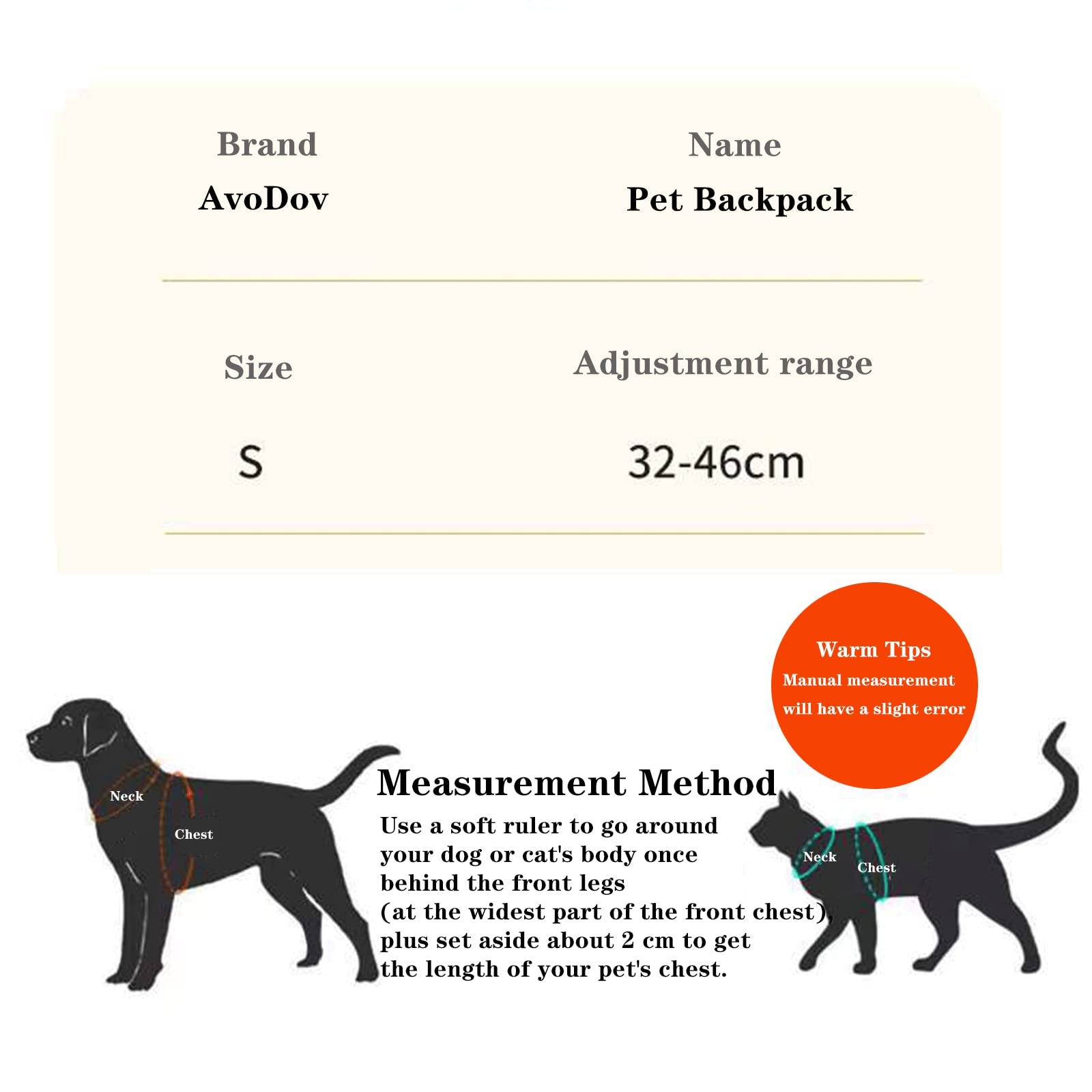 Pet Backpack, Cute Dog Backpack with Adjustable Straps for Small Dogs Cats. Dog Saddle Bags for Outdoor Travel Hiking