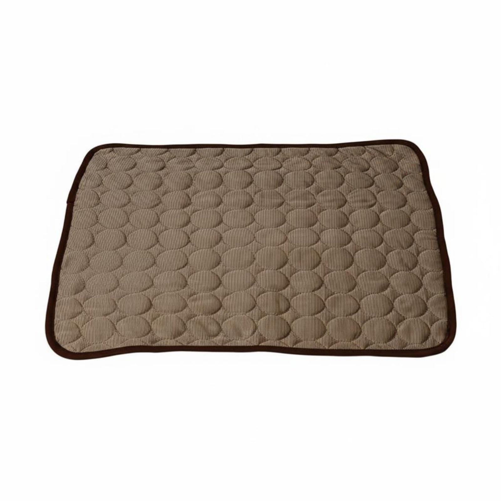 LOOM TREE Breathable Pet Cooling Mat Lightweight Dog Cooling Pad Machine Washable for Dogs, Cats, Summer, Brown, Xs | Pet Suppli