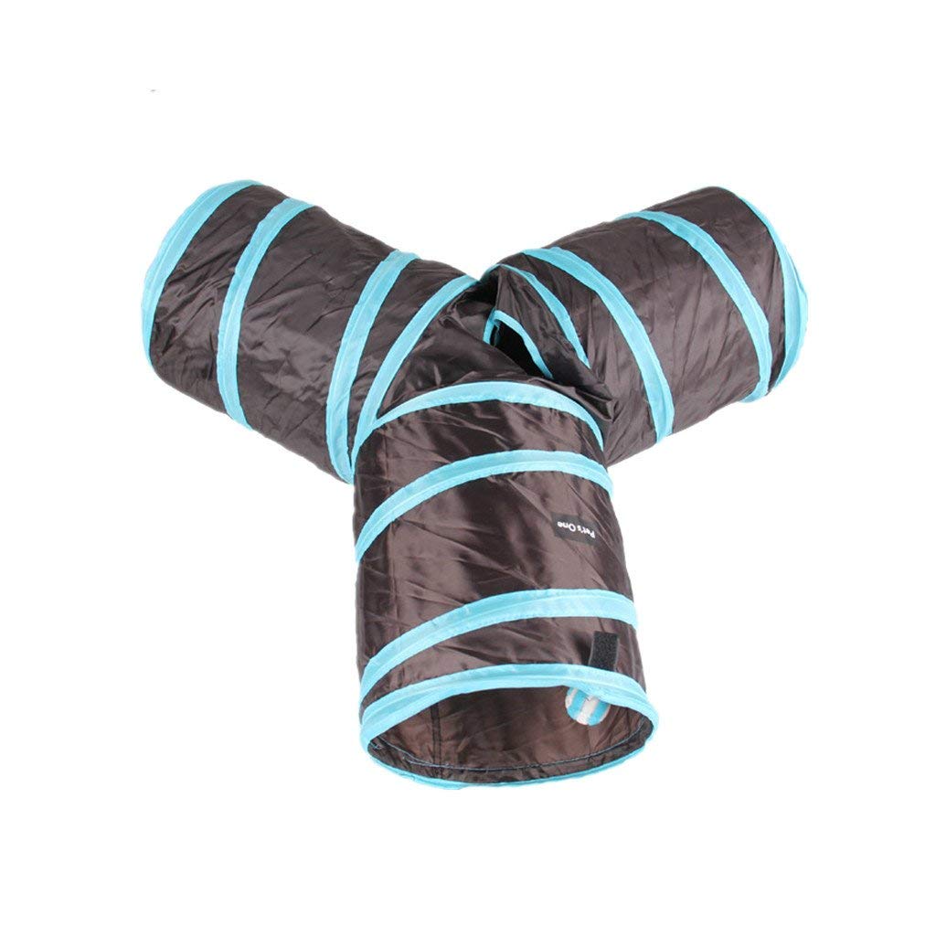 Psk Pet Mart 3 Ways Folding Portable Pet Cat Tunnel Dog Kitten Toys Playing Tube W/Ball