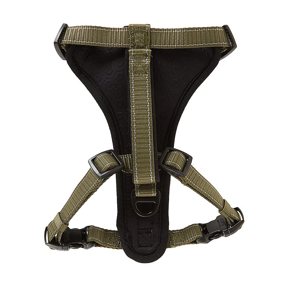 Kong Max Ultra Durable Neoprene Padded Chest Plate Dog Harness Offered By The Barker Company (Green, Large)
