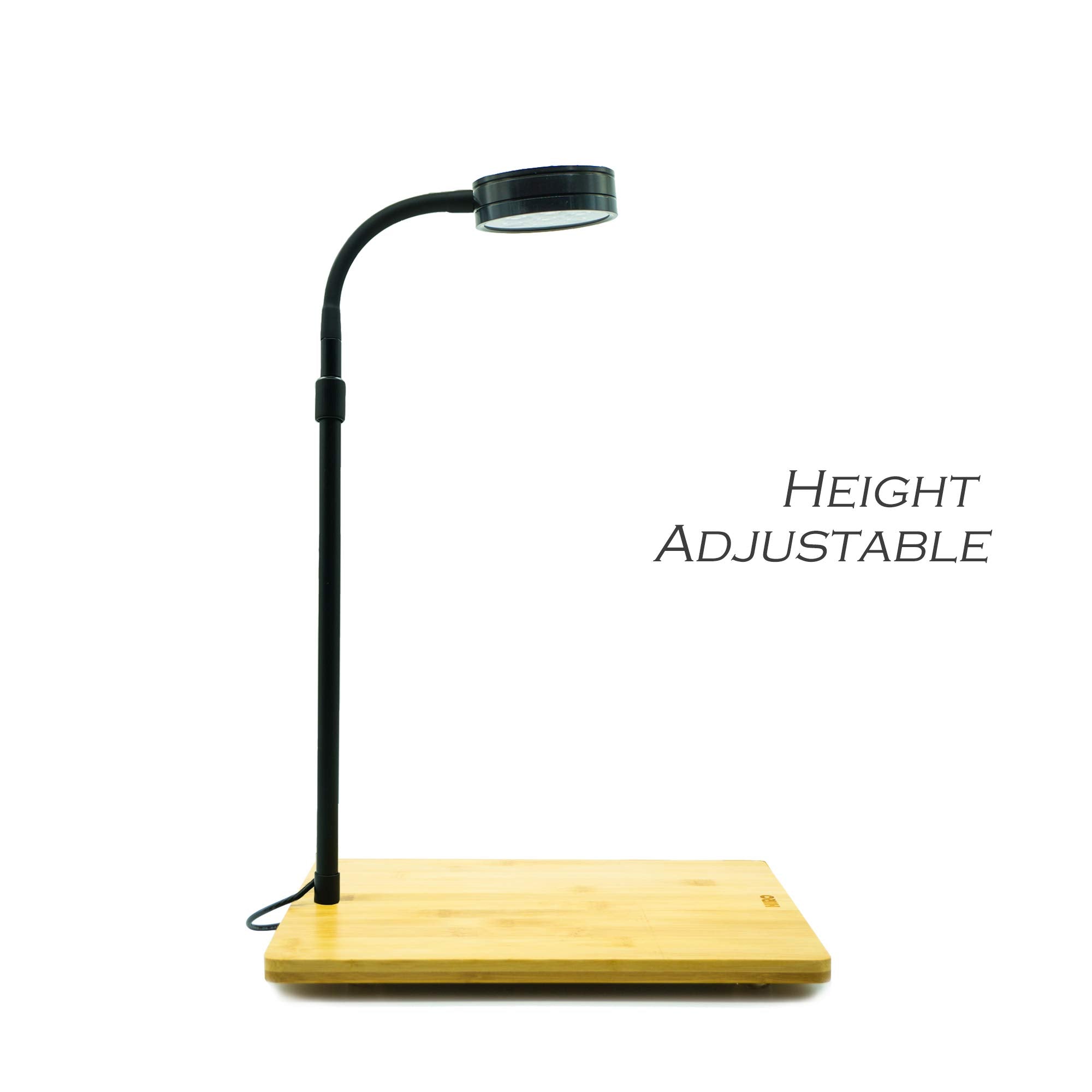 Hiro Aquatics Height Adjustable Full Spectrum Nano Led Light, Fits Nano Tanks, Wabi Kusa, Potted Plants, Betta Tanks