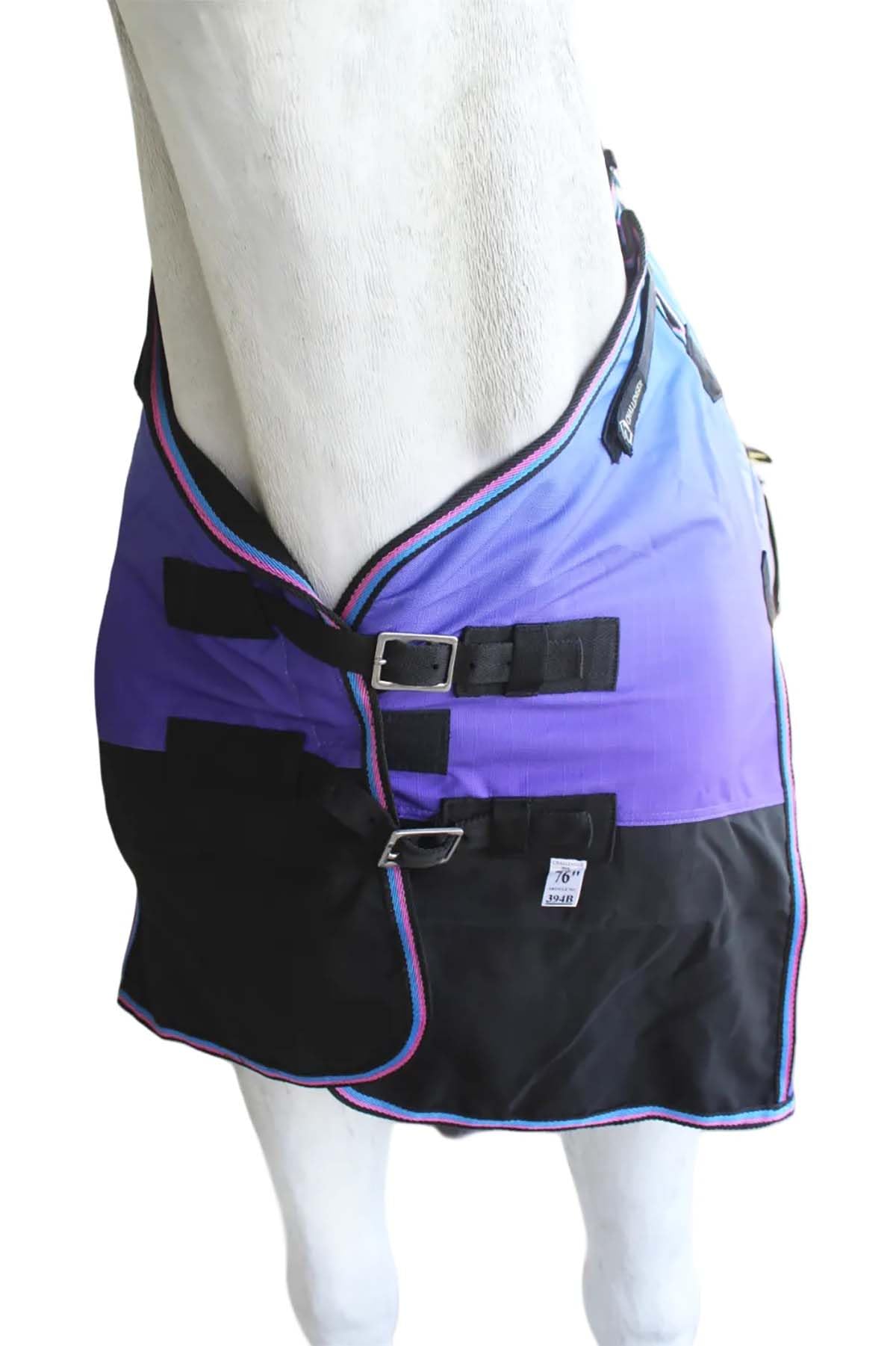 Challenger 70'' 1200D Turnout Medium-Weight Fleece Lined Bellyband Horse Winter Sheet 394Lg
