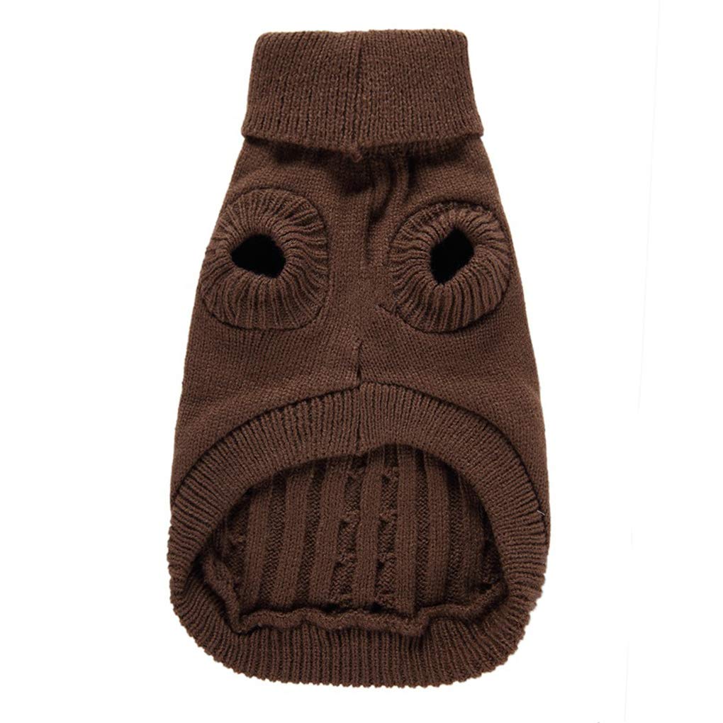 Dog Sweater, Warm Pet Sweater, Dog Sweaters For Small Dogs Medium Dogs Large Dogs, Cute Knitted Classic Cat Sweater Dog Clothes Coat For Girls Boys Dog Puppy Cat (Medium, Purple)