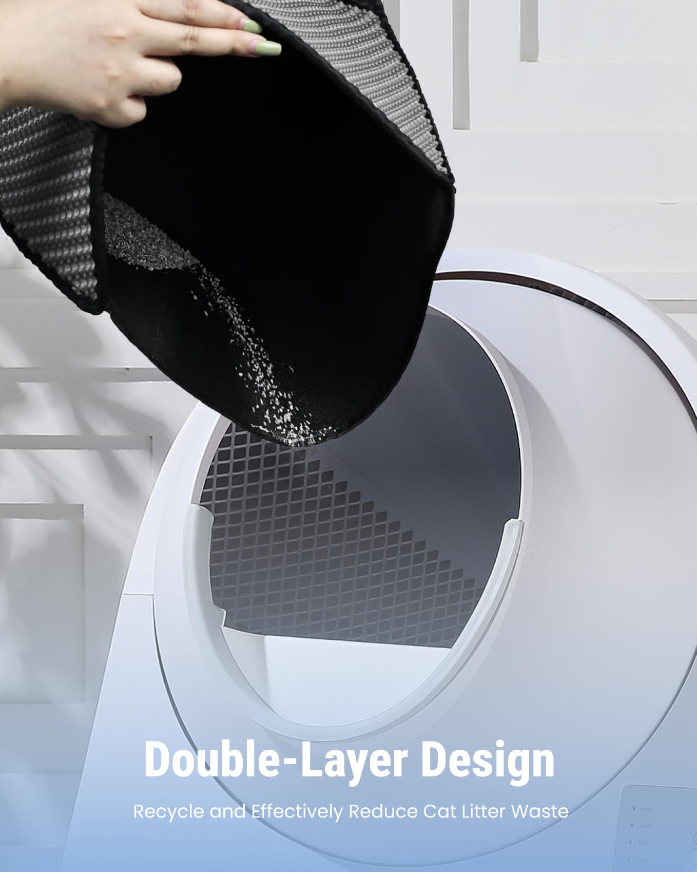 Catlink 2025 Upgrade Automatic Cat Litter Box Self Cleaning For Multiple Cats With Mat, Double Odor Removal, Cat Litter Box For