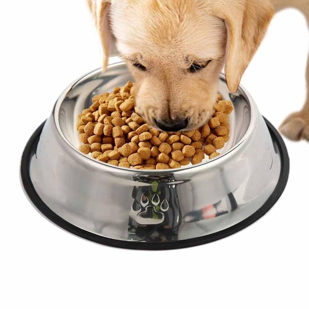 Tgopit Stainless Steel Cat Bowl, Cat Food Bowl With Non Slip Rubber Base, Metal Pet Bowl For Cats And Dogs