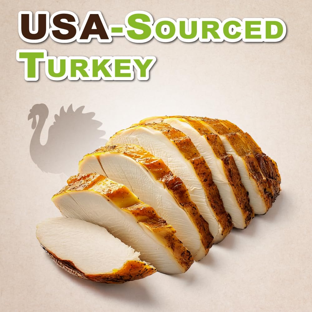 A Freschi srl Soft Turkey Dog Treats - All-Natural, Hypoallergenic, High-Protein, Low-Fat, 6oz Snack for Puppies & Training