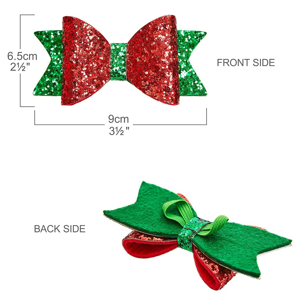 Blueberry Pet Christmas Dog Collar With Bow - Size Medium - Adjustable Holiday Dog Collars For Medium Dogs & Small Dogs, Award-W