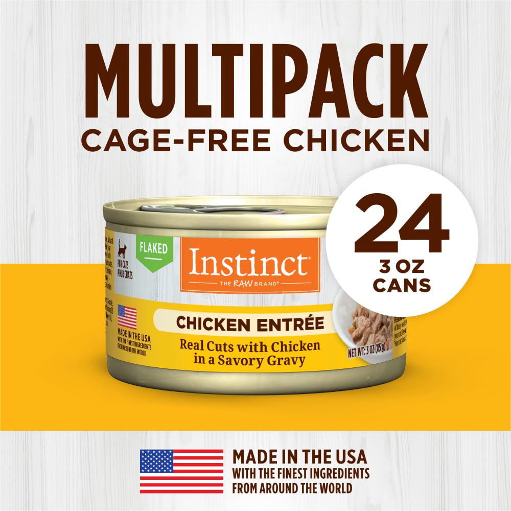 Instinct Flaked Chicken Entr  e Wet Cat Food 3 oz. Can