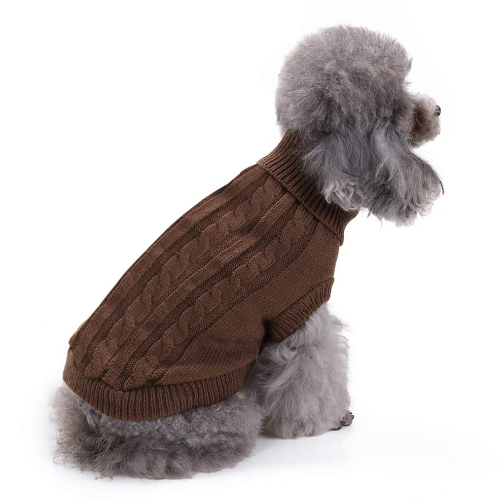Dog Sweater, Warm Pet Sweater, Dog Sweaters For Small Dogs Medium Dogs Large Dogs, Cute Knitted Classic Cat Sweater Dog Clothes Coat For Girls Boys Dog Puppy Cat (Medium, Purple)