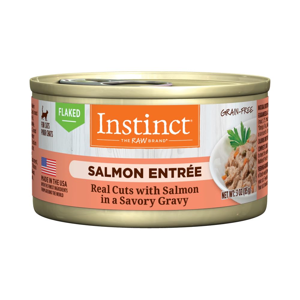 Instinct Flaked Salmon Entr  e Wet Cat Food 3 oz. Can