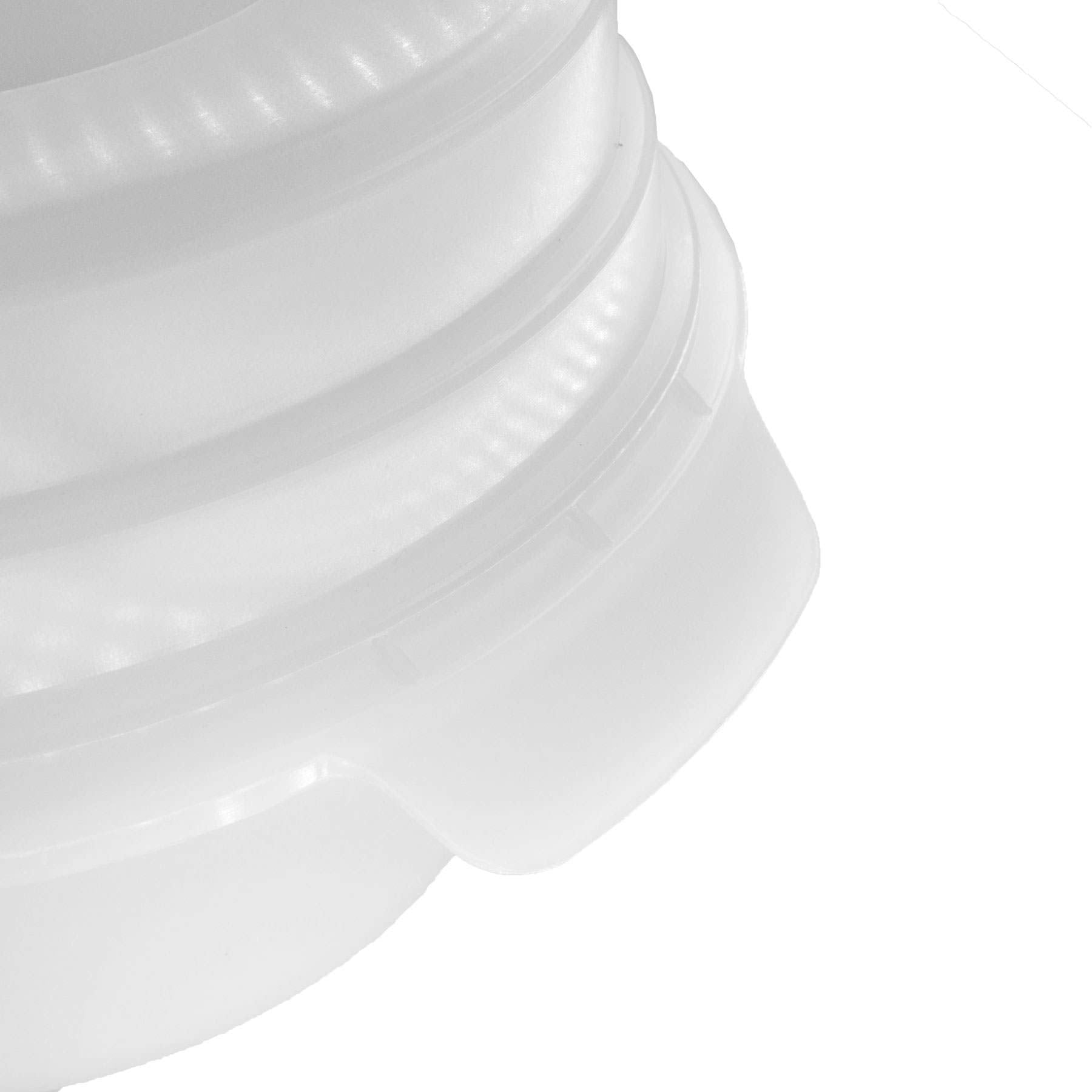 Ray Allen Spill Proof Dog Water Bowl - 32oz White Plastic, Model BB3-NEU